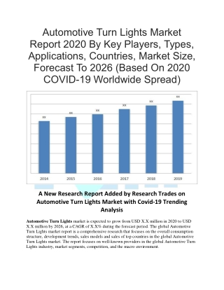 Automotive Turn Lights Market Report 2020 By Key Players, Types, Applications, Countries, Market Size, Forecast To 2026