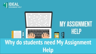 Why do students need my assignment help?