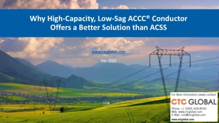 Why High-Capacity, Low-Sag ACCC Conductor Offers a Better Solution than ACSS