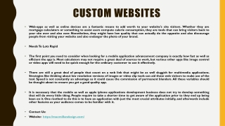 Custom Websites