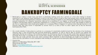 Bankruptcy Farmingdale