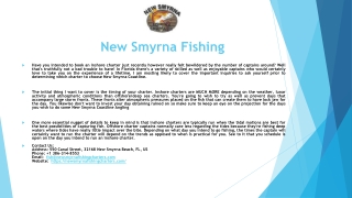 New Smyrna Fishing