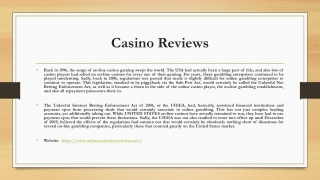 Online Casino Reviews