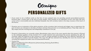 Personalised Gifts