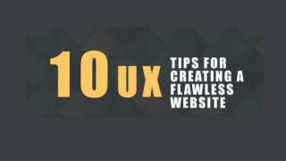 10 UX Tips For creating a Flawless website