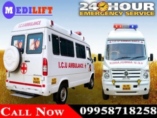 Get Genuine Cost Road Ambulance Service in Patna by Medilift