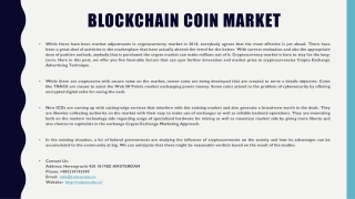 Blockchain Coin Market