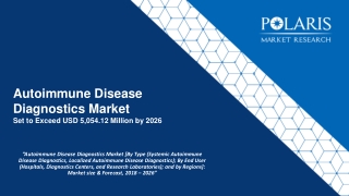 Autoimmune Disease Diagnostics Market [By Type (Systemic Autoimmune Disease Diagnostics, Localized Autoimmune Disease Di