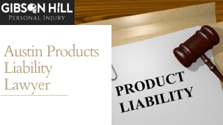 Austin Products Liability Lawyer