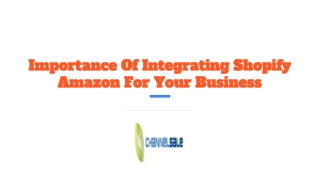 Importance Of Integrating Shopify Amazon For Your Business