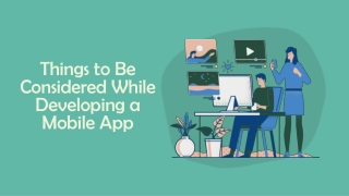 Things to Be Considered While Developing a Mobile App