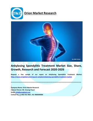 Ankylosing Spondylitis Treatment Market Research and Forecast 2020-2026