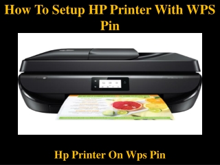 How To Setup HP Printer With WPS Pin