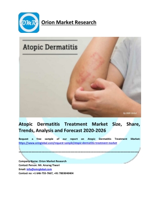 Atopic Dermatitis Treatment Market Research and Forecast 2020-2026