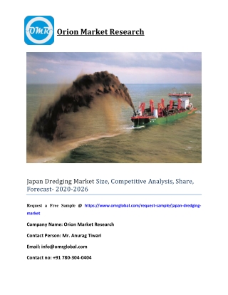 Japan Dredging Market Size, Competitive Analysis, Share, Forecast- 2020-2026