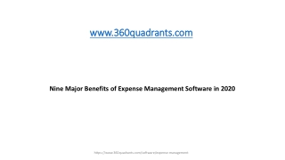 Nine Major Benefits of Expense Management Software in 2020