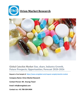 Global Catechin Market Size, Competitive Analysis, Share, Forecast- 2020-2026