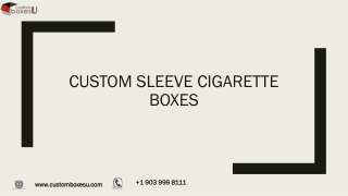 Make Your Own Custom sleeves cigarette boxes With free Shipping USA