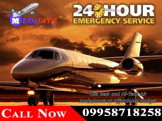 Use Medilift Charter Air Ambulance Service in Kolkata and Guwahati with All Medical Facility