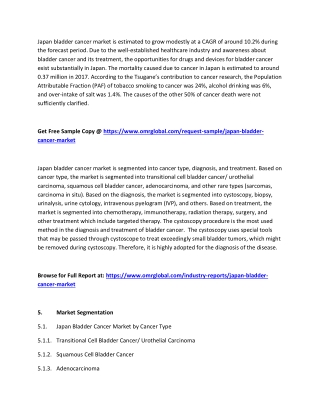 Japan Bladder Cancer Market  Growth, Size, Share and Industry Report to 2020-2026