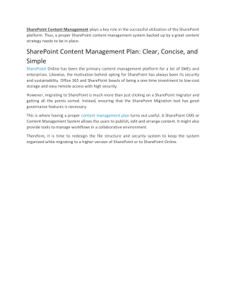 SharePoint enterprise content management
