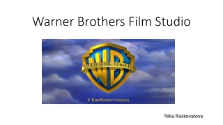Warner Bros ppt