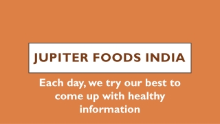 We try our best to come up with healthy information