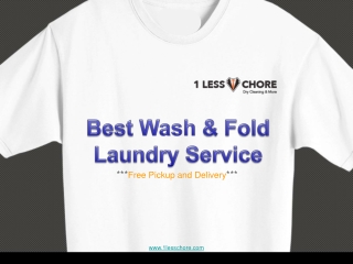 Best Wash & Fold Laundry Service in Philadelphia - 1Less Chore