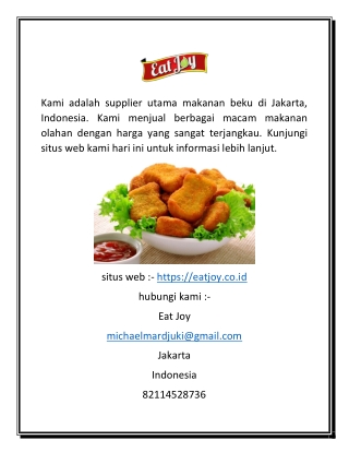 Distributor Top Makanan Beku di Eatjoy.co.id