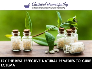 Try the Best Effective Natural Remedies to Cure Eczema