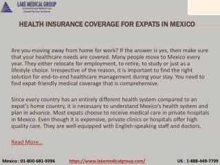 Health Insurance Coverage for Expats in Mexico