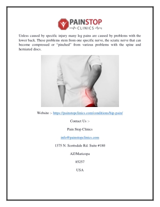 Hip Pain Clinic Scottsdale Az | Painstopclinics.com