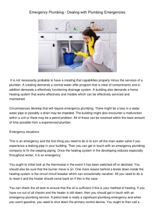EmergencyPlumbing-DealingwithPlumbingEmergencysituations