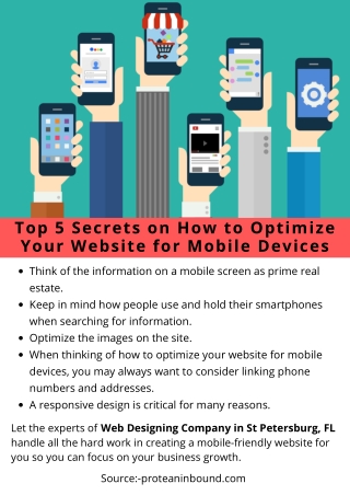 Top 5 Secrets on How to Optimize Your Website for Mobile Devices
