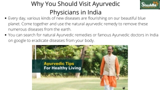 Ayurvedic Physicians in India