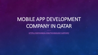 Mobile App development company in Qatar