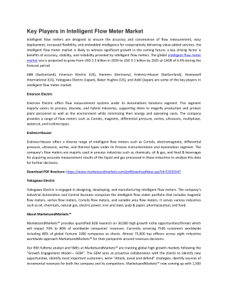 Intelligent Flow Meter Market by Type, Offering, Communication Protocol, Industry | COVID-19 Impact Analysis