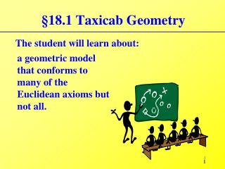 §18.1 Taxicab Geometry