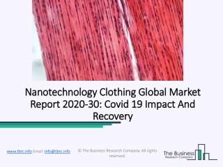 Nanotechnology Clothing Market Competitive Industry Development Analysis 2020-2023