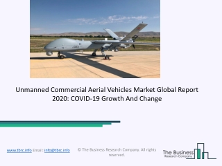 Unmanned Commercial Aerial Vehicles Market 2020: Global Growth, Trends And Forecast