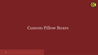 Custom Pillow Boxes