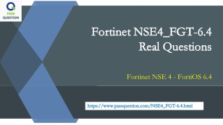 Fortinet NSE4_FGT-6.4 Practice Test Questions