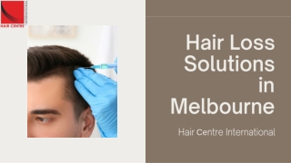 Best Hair Loss Solutions in Melbourne- HC International