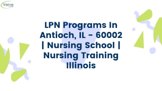 LPN Programs In Antioch, IL – 60002 | Nursing School | Nursing Training Illinois