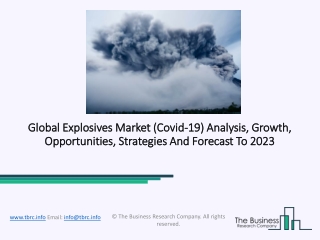 Explosives Market Comprehensive Research, Global Overview And Business Growth