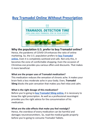 Buy Tramadol Online Without Prescription