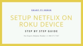 Quick Solution to Setup Netflix on Roku Device | Smart TV Error