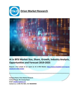 AI in BFSI Market Share, Trends, Size, Research and Forecast 2019-2025