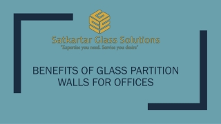 Benefits of Glass Partition Walls for Offices