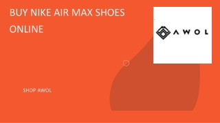 NIKE AIR MAX SHOES ONLINE